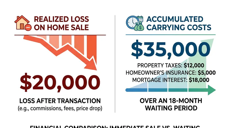 The cost of holding an overpriced property often exceeds the nominal loss the seller is trying to avoid.