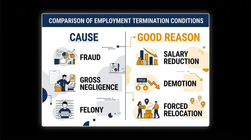 Negotiating the definitions of 'Cause' and 'Good Reason' is critical for protecting vested equity.