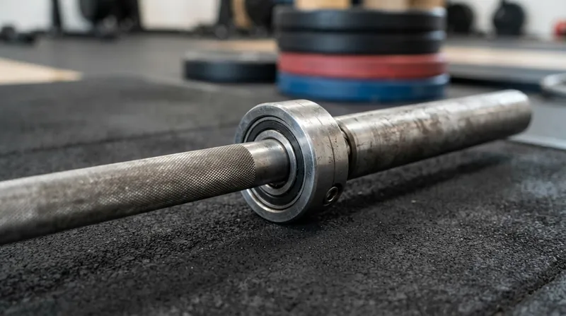 Illustration: The mechanical isolation between the shaft and the loaded sleeves protects the athlete's joints.