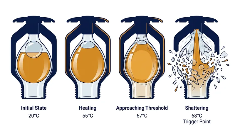 The complete compression of the air bubble triggers an instantaneous hydraulic pressure spike.