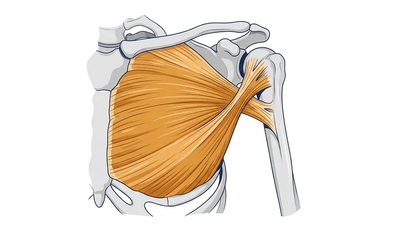 The 180-degree twist forces the lowest muscle fibers to attach to the highest point on the arm.