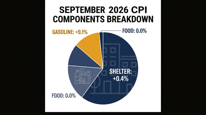 Energy and shelter costs drove the September inflation increase, while food prices remained flat.