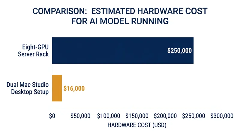 Running frontier-class models locally on consumer silicon drastically reduces hardware infrastructure costs.
