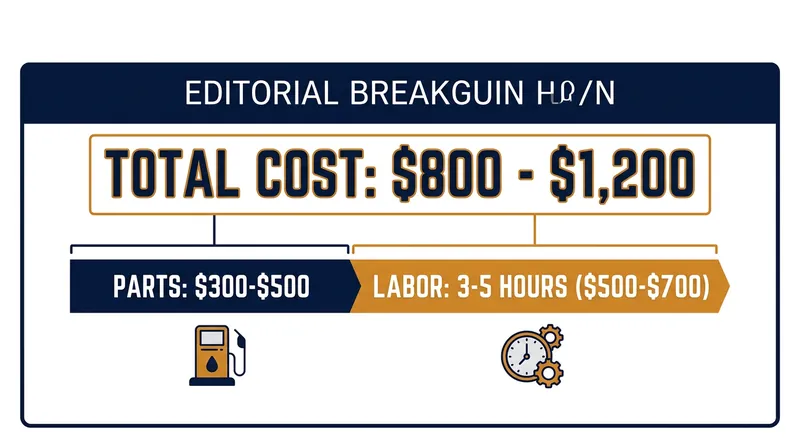 Because the fuel tank must often be physically removed from the chassis, labor costs make up the majority of a replacement bill.