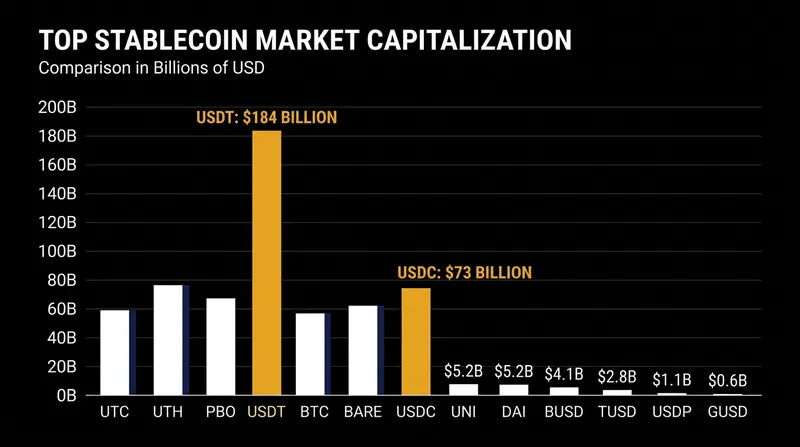 USDC is the second-largest stablecoin by market capitalization, trailing only Tether's USDT.