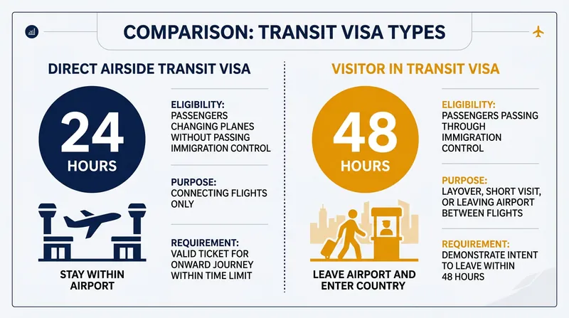 Transit visas strictly limit how long a passenger may remain on sovereign soil before their connecting flight.