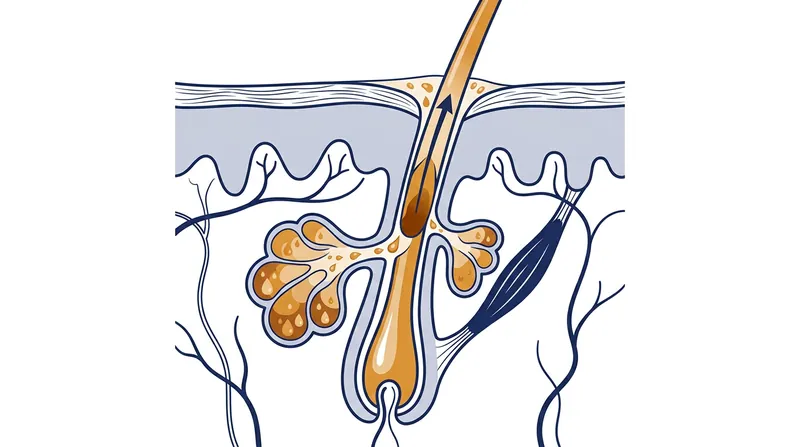 Sebaceous filaments act as microscopic wicks, guiding oil from the gland to the surface.