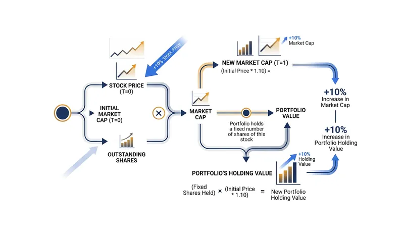 How price drift naturally aligns portfolio holdings with index weights.