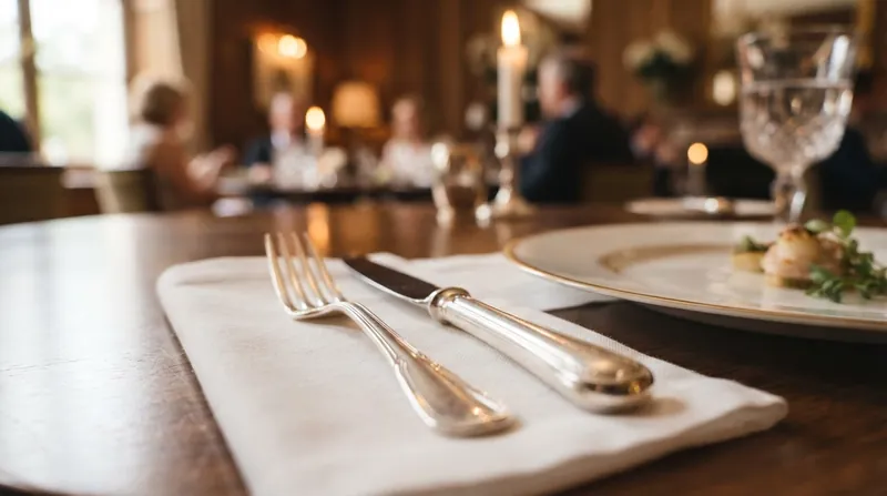 Illustration: The physical resistance of a heavy utensil sets a baseline expectation of luxury before the food reaches the palate.