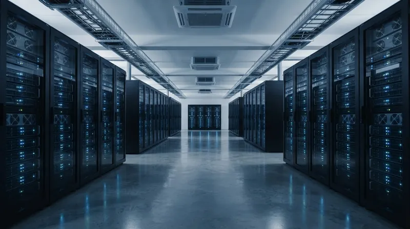 Illustration: The successful pre-training run proves the company's custom networking and cooling systems can handle extreme-scale workloads without failure.