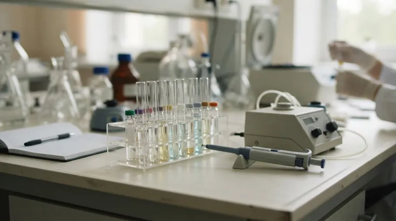 Illustration: Accurate blood lead level testing requires specialized laboratory equipment that is often scarce in high-burden regions.