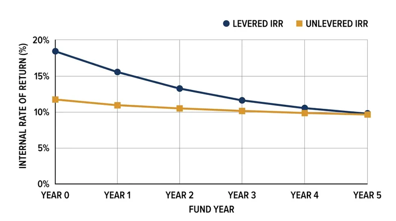 The optical boost to IRR is most pronounced early in a fund's life and naturally dissipates over time.