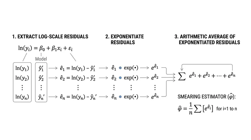 The smearing estimator calculates a nonparametric correction factor directly from the model's empirical errors.