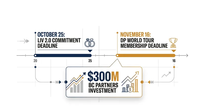 The critical dates and figures defining golf's unprecedented free agency window.