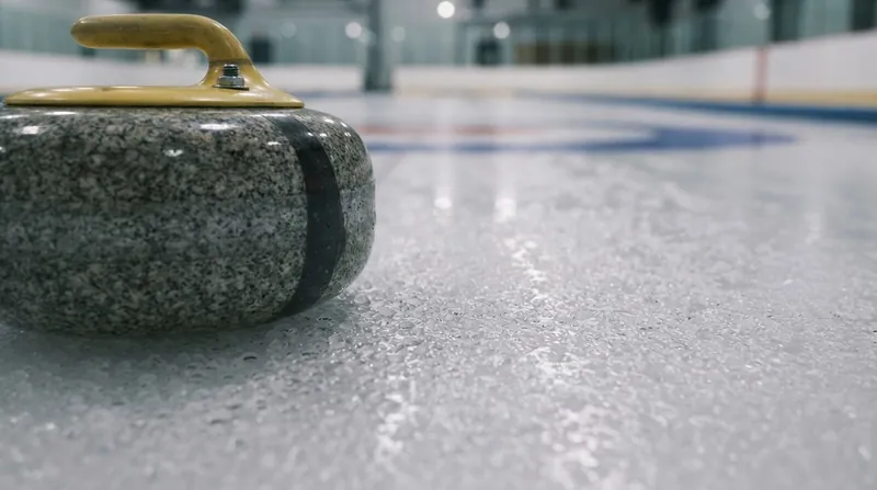 Illustration: Sweeping generates frictional heat that temporarily thickens the lubricating water film on the pebbles.