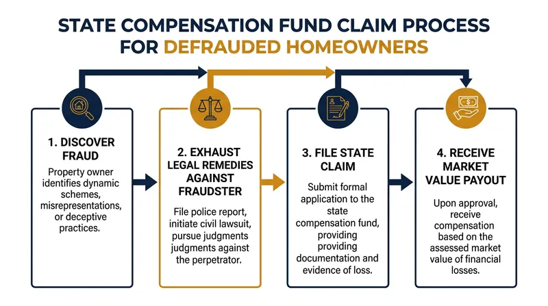 The arduous process defrauded owners must navigate to secure financial restitution from the state.