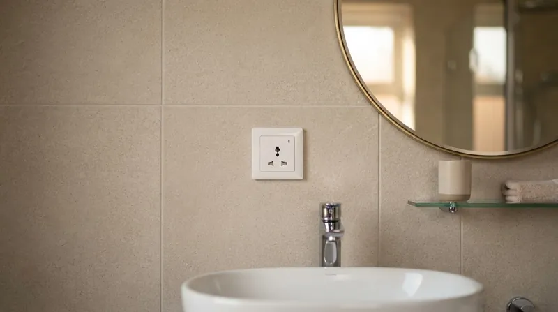 Illustration: Strict wiring regulations dictate exactly where electrical equipment can be installed relative to water sources.