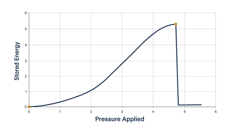 Dry keratin resists the shear force of the clipper, storing massive amounts of elastic energy before catastrophically failing at its yield point.
