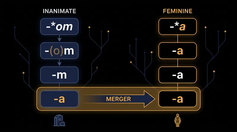 Phonetic decay caused inanimate objects to inherit sex-based grammatical labels.