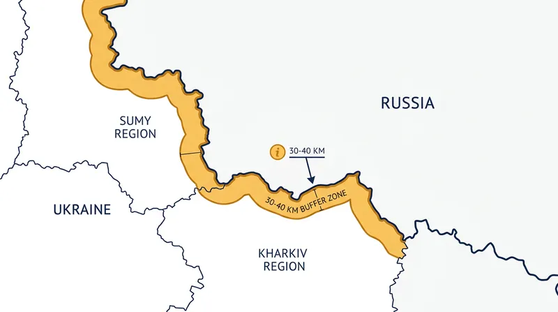 The declared security zone pushes the line of contact up to 40 kilometers into Ukrainian territory.