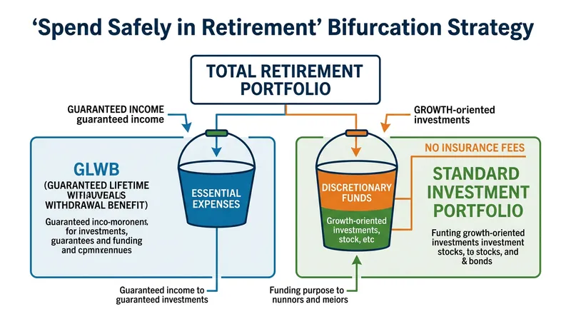 Bifurcating assets allows retirees to secure an income floor for housing and food while avoiding the 150-basis-point drag on discretionary wealth.
