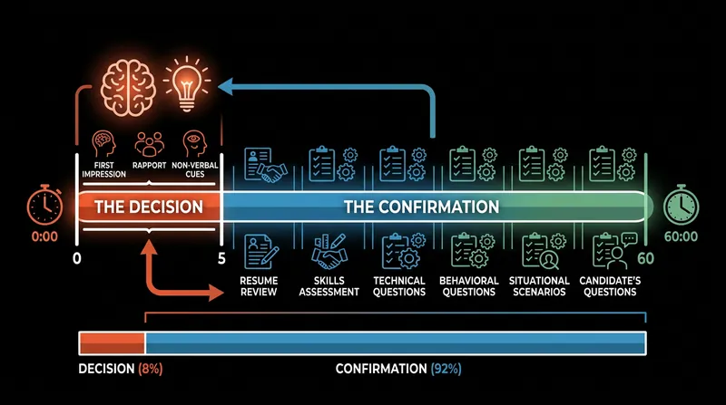 The illusion of the hour-long structured interview.