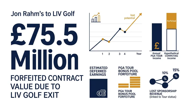 Rahm forfeited £75.5 million in remaining contract payouts to secure his immediate free agency.