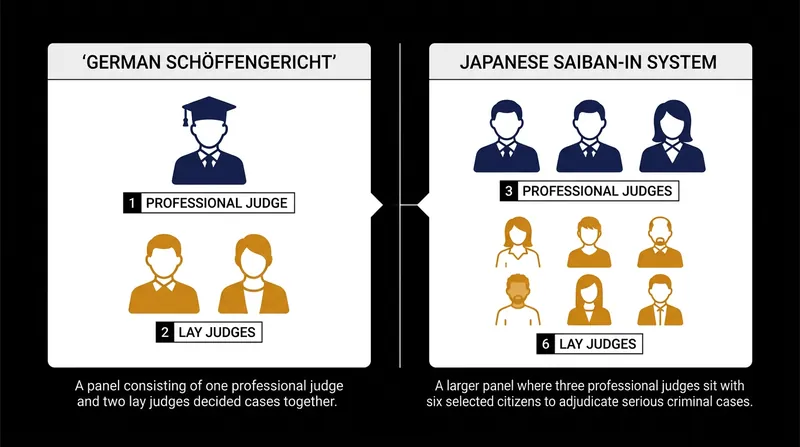 Statutory composition of mixed panels in Germany and Japan.