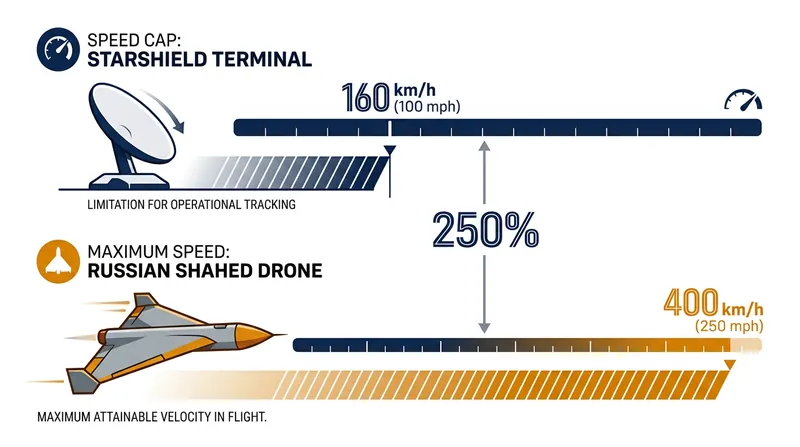 The newly imposed velocity threshold limits the effectiveness of Ukrainian interceptor drones against faster Russian munitions.
