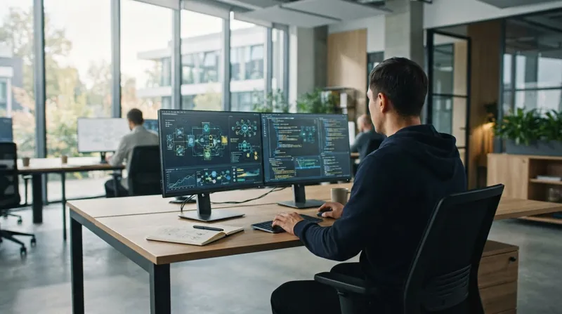 Illustration: The FDE role requires a hybrid skill set spanning advanced machine learning, cloud security, and corporate compliance.