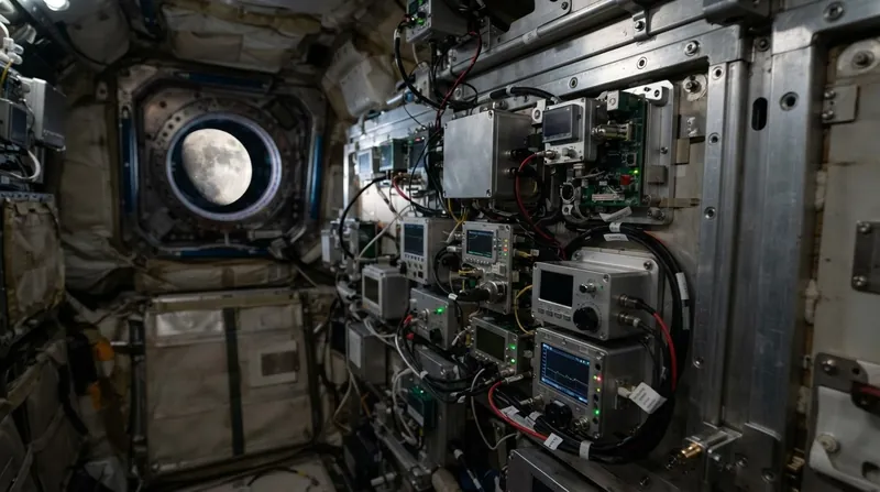 Illustration: Radiation sensors distributed throughout the Orion cabin provided critical data for future surface missions.