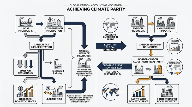 A legally compliant border carbon adjustment must perfectly mirror the domestic carbon price.