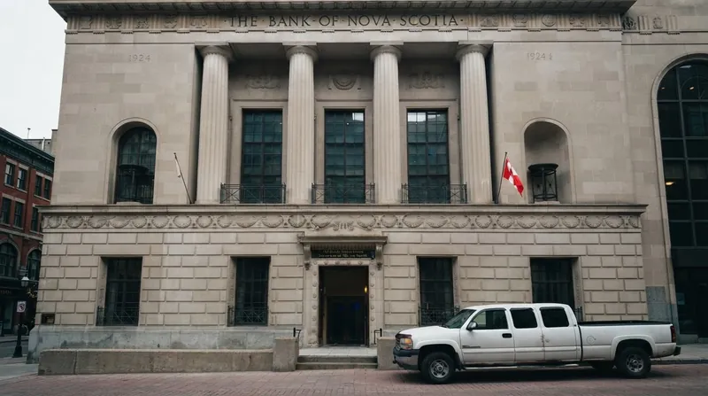 Exterior view of the Bank of Canada headquarters building in Ottawa under an overcast sky.