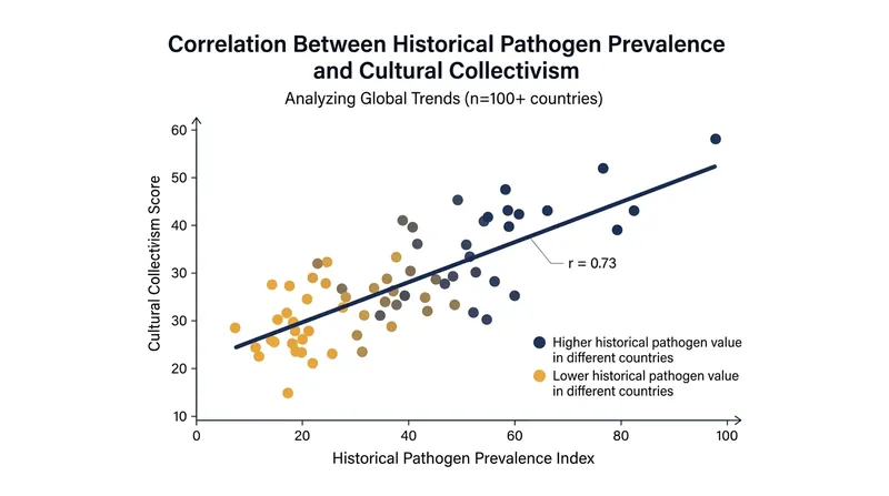 Historical pathogen stress strongly predicts a society's tendency toward collectivist values.