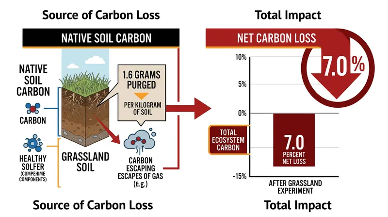 In degraded soils, the positive priming effect can completely erase intended sequestration gains, resulting in a net loss of total ecosystem carbon.