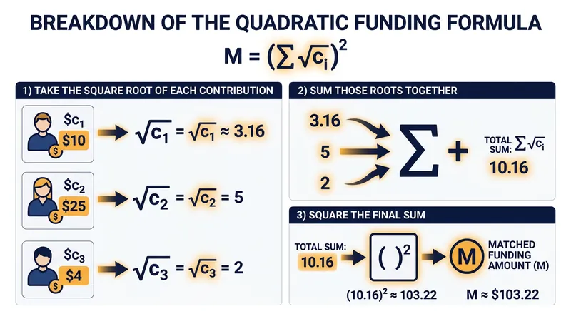 The core mathematical engine that powers quadratic funding.