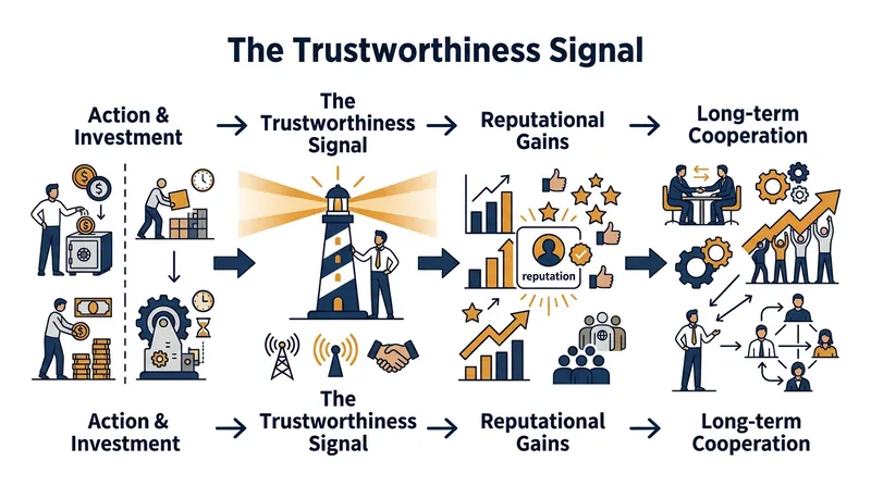 Evolutionary psychologists argue that paying the bystander's tax serves as a costly, unforgeable signal of trustworthiness to the rest of the group.
