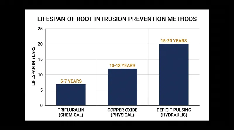 Hydraulic pulsing extends system longevity well beyond the lifespan of chemical herbicides.