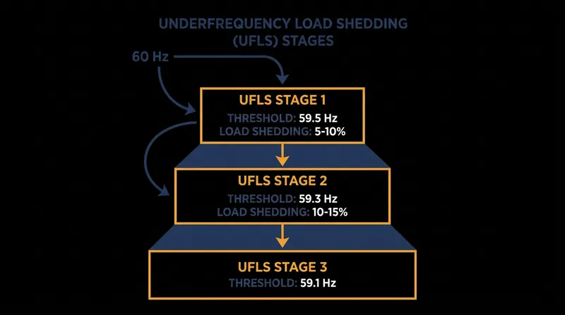 NERC mandates a staged approach to load shedding, dropping specific blocks of demand to match the severity of the generation deficit.