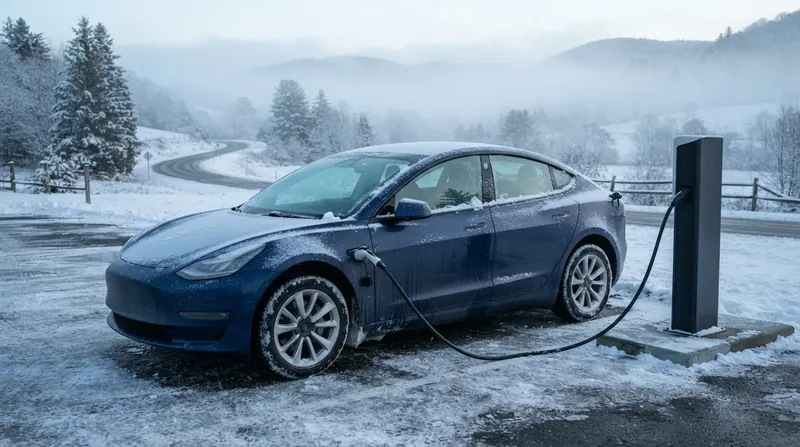 Illustration: Built-in thermal management systems actively warm the battery cells to reduce internal resistance before a driver arrives at a fast charger.