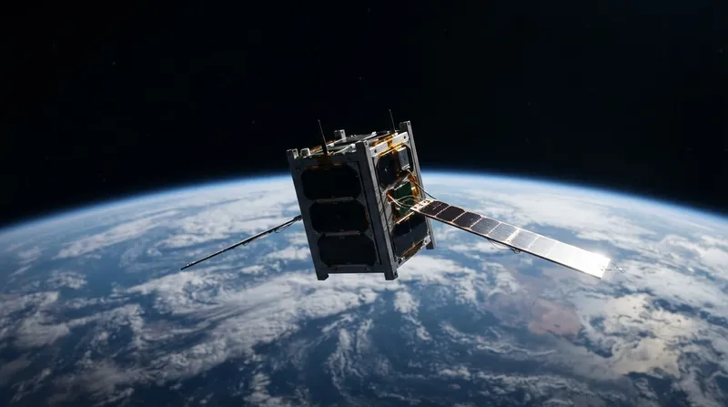 Illustration: Modern CubeSats rely on large, flexible arrays that are highly susceptible to thermal flutter.
