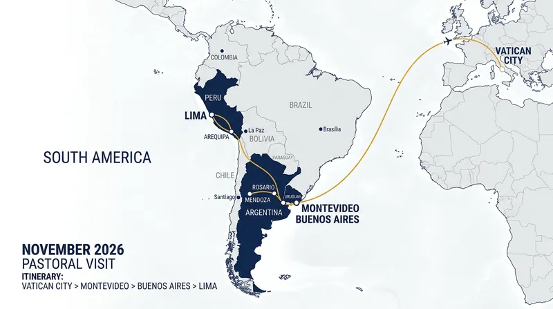 The Pope's upcoming diplomatic trip to South America remains on schedule.