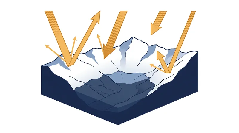 High surface albedo from snow cover prevents weak winter sunlight from generating the thermal energy needed to break the inversion.