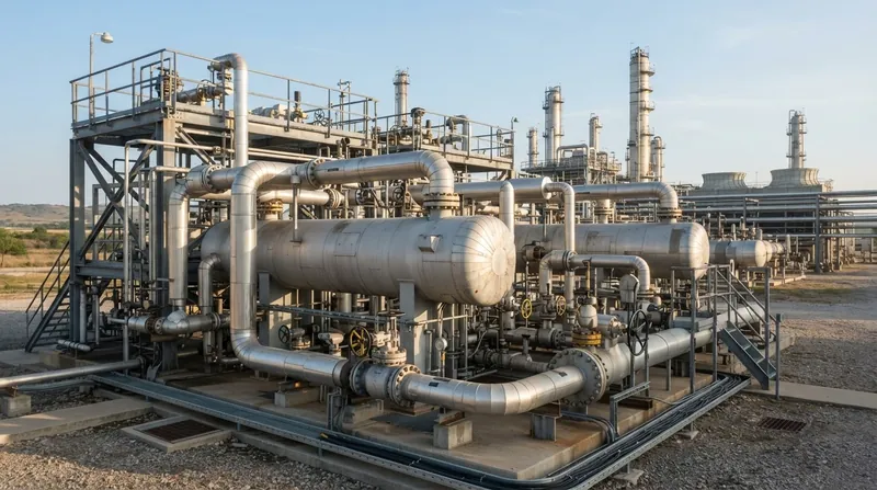 Illustration: Rich-lean heat exchangers recover thermal energy from the hot glycol to reduce reboiler fuel consumption.