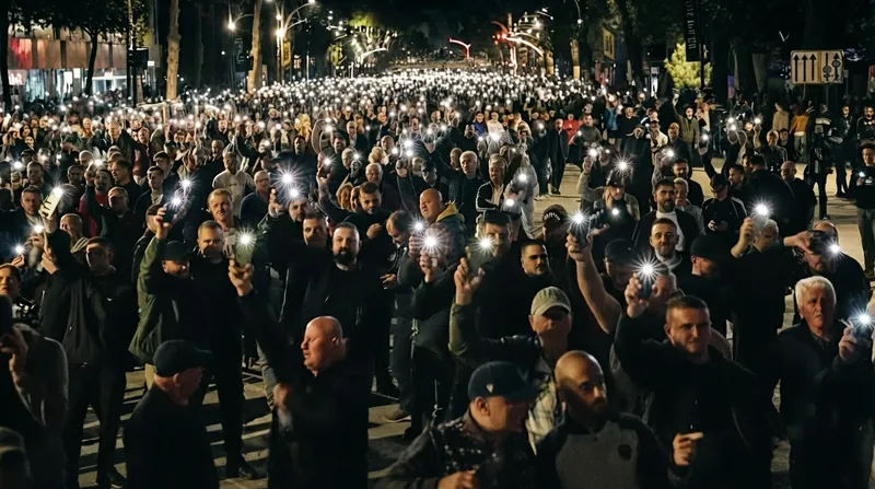 Tens of thousands of citizens joined the mobilization on Sunday before the violence erupted.