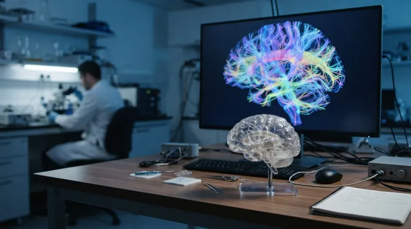 Illustration: Deep brain stimulation involves surgically implanting thin electrodes to deliver controlled electrical impulses.