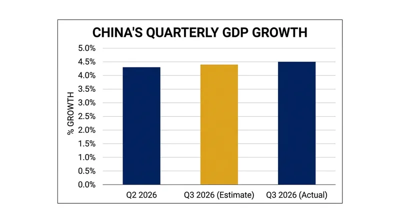 China's third-quarter economic growth accelerated to 4.5%, beating consensus estimates.