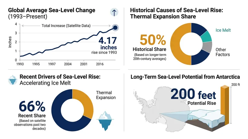 The shifting mathematics of the global sea-level budget.