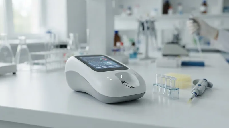 Illustration: Miniaturized point-of-care devices lack the internal space for automated degassing chambers.
