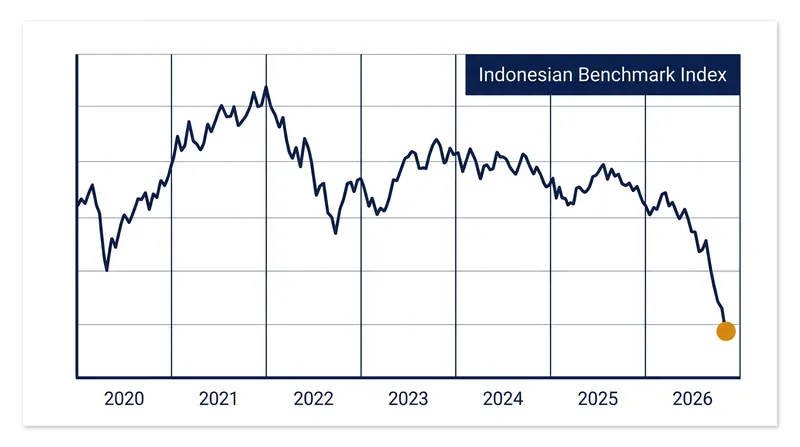 The benchmark index has erased years of gains following MSCI's downgrade warning.